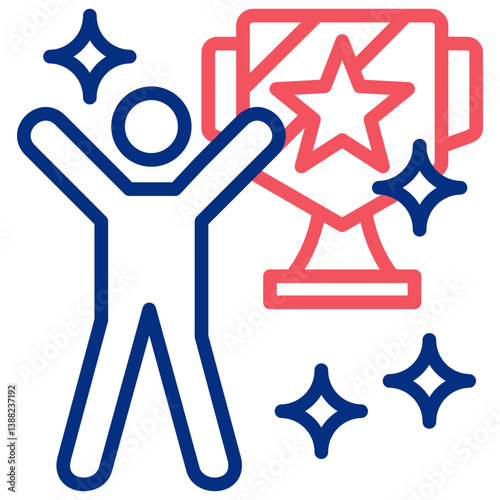 Sales and Job Activity  Icon Symbol Outline Color