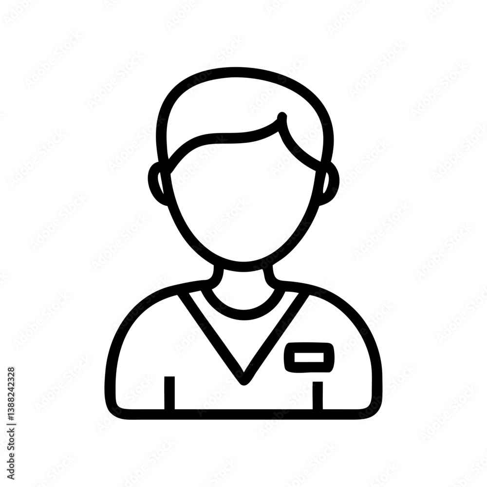 Team member profile icon, vector Team member profile icon, vector
