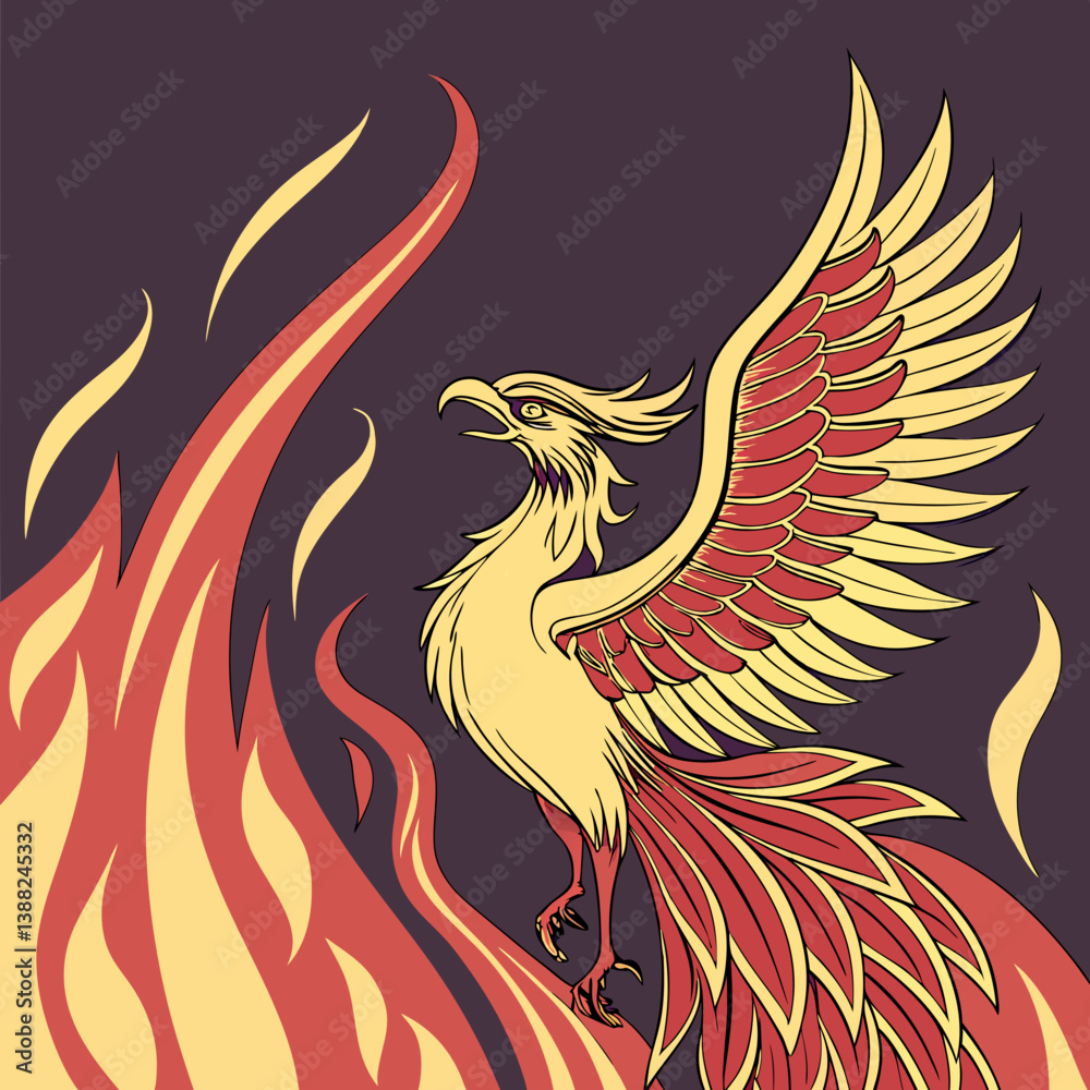Fototapeta premium vector illustration of an eagle