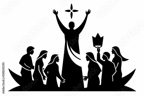vector silhouettes of people