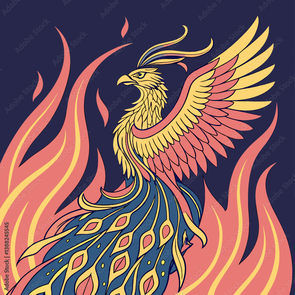 Fototapeta premium vector illustration of an eagle