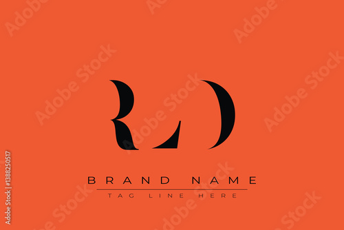 RLD abstract letter logo design. This logo is designed by three abstract letters.