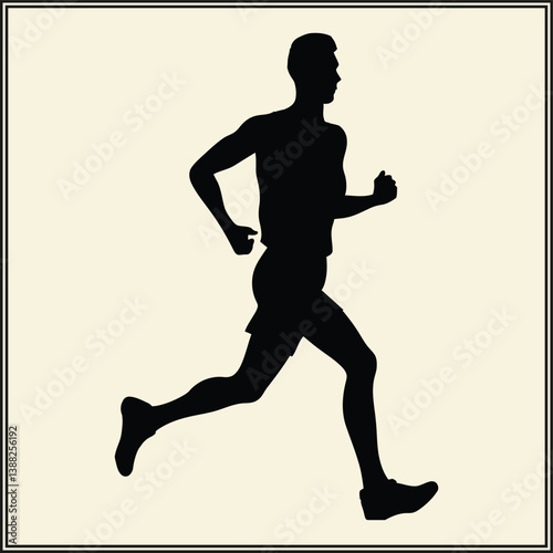 running man silhouette