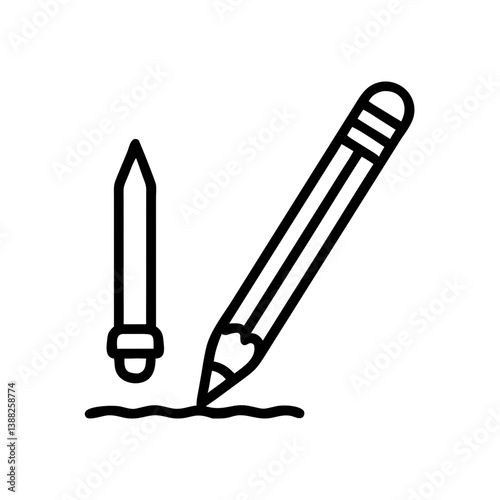 Pencil icons symbolize creativity and artistic expression. Essential for drawing, writing, and educational themes, these designs reflect the art of communication through simple tools.