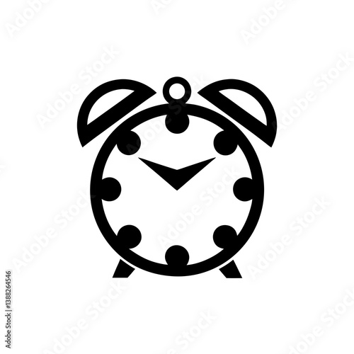 Classic Alarm Clock Icon Design