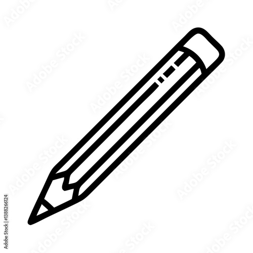 Pencil icons symbolize creativity and artistic expression. Essential for drawing, writing, and educational themes, these designs reflect the art of communication through simple tools.