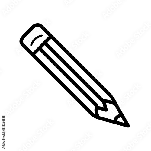 Pencil icons symbolize creativity and artistic expression. Essential for drawing, writing, and educational themes, these designs reflect the art of communication through simple tools.