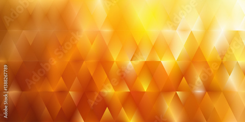 Glowing gold abstract background with diamond shaped gradient