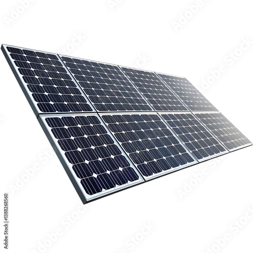 Solar Panel Isolated on Transparent Background