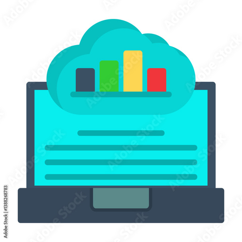 Cloud Reporting Icon