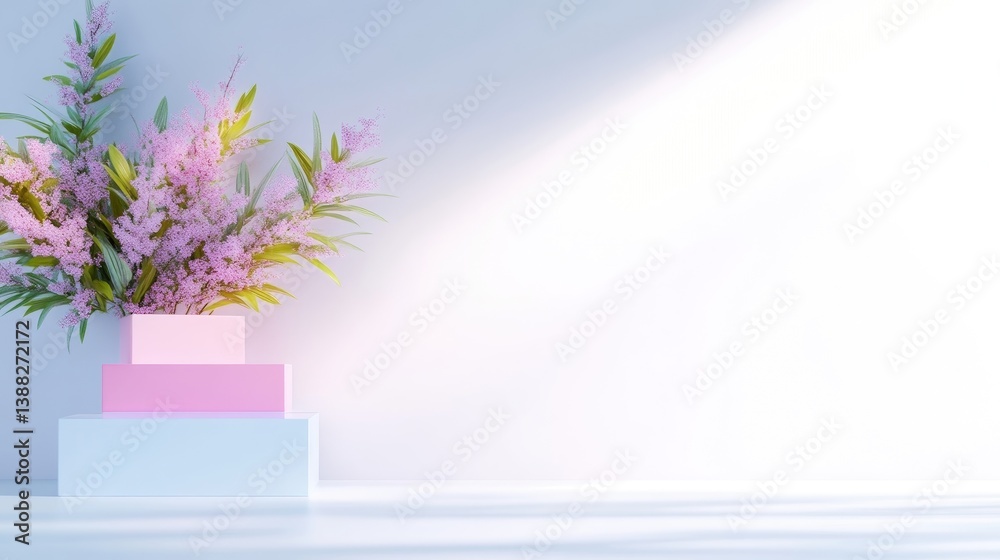 Pastel Floral Display Pastel Floral Display