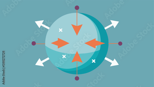 Qubit States Visualize qubits represented as arrows in a Bloch sphere with some pointing up and others down to illustrate the concept of superposition and quantum states.