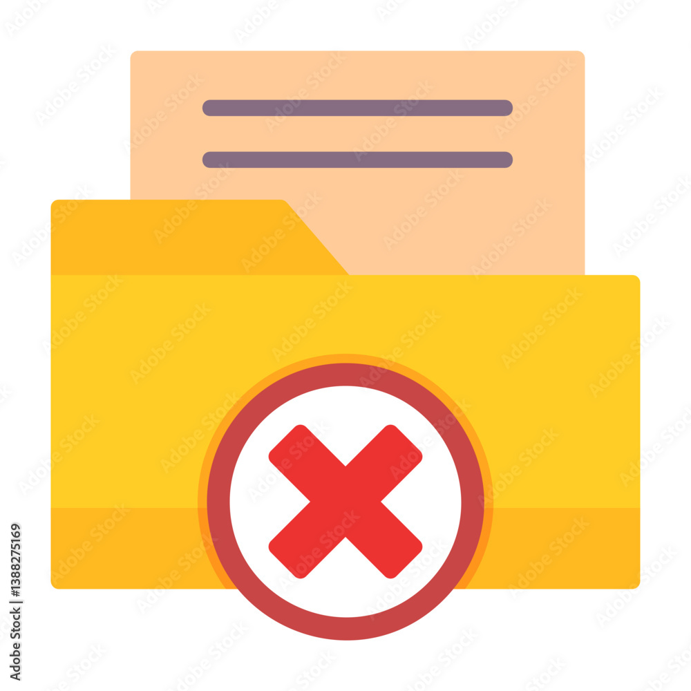 Obraz premium Delete Icon