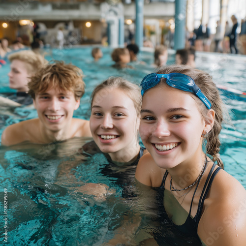 freunde, schwimmbad, sommer, hallenbad, pool, baden, wasser, familie, ehepaar, sommer, spaß, frau, kind, leute, urlaub, baden, junge, schwimmbad, mama, lächelnd, kurort, beach, fröhlichkeit, liebe, da