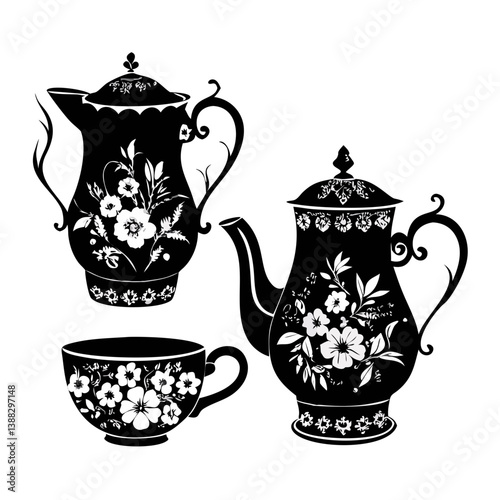 teapot and cup