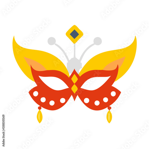 carnival mask vector illustration