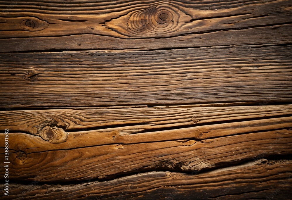 Naklejka premium A close up of a wooden wall with knots.