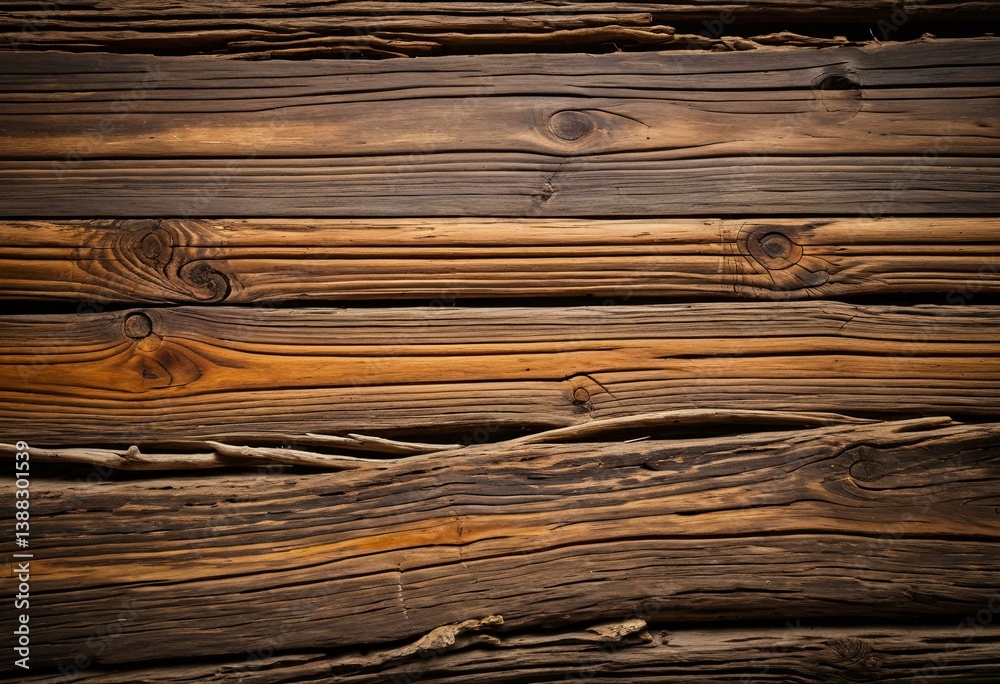Fototapeta premium A close up of a wooden wall with knots.