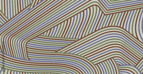 Abstract colored background textured irregular wave striped lines. seamless geometric pattern design for certificates, invitations, textiles, apparel, covers, banners and more.