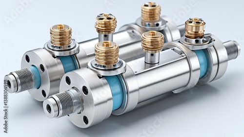 Automated flow control gate with metal actuator, regulating inflow volume in treatment chamber