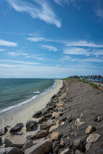 rocky beach and sea