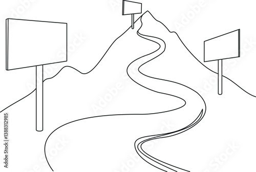 Mountain road  icon 
