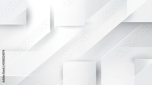 Minimalist White Geometric ...