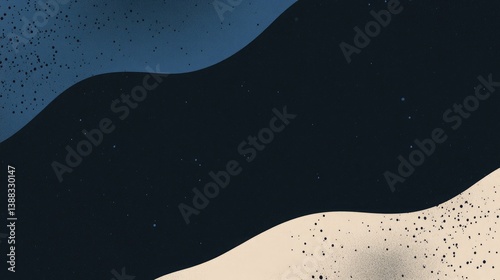 Sleek Curved Shapes with Subtle Speckles Against a Dark Background, Evoking a Modern and Minimalist Aesthetic photo