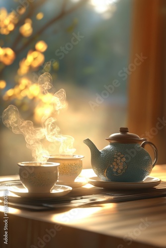 Wallpaper Mural Hot tasty tea is served. Healthy drink. Relaxation. Torontodigital.ca