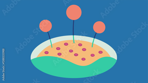 Nature Integration Exosomes illustrated as small seeds sprouting into new skin cells symbolizing the nourishing aspect of the therapy and its role in promoting skin health.