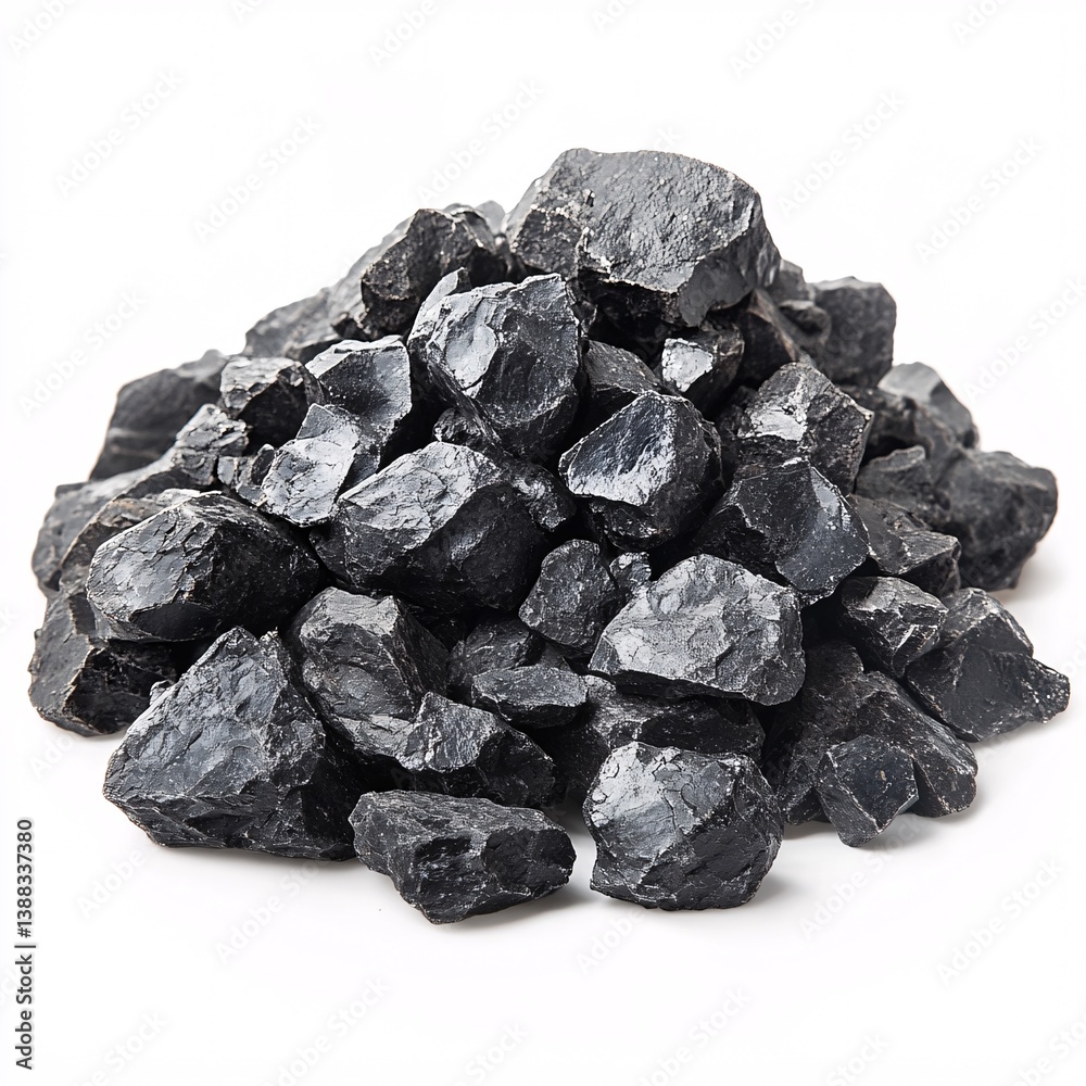Fototapeta premium Collection of Lead Ore Specimens Showcasing Unique Geological Features