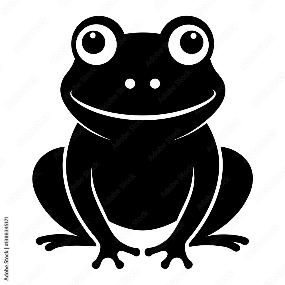 Frog Silhouette Vector, Cute Black Frog Clipart for Crafts and Nature Designs
Frog Silhouette Vector, Cute Black Frog Clipart for Crafts and Nature Designs