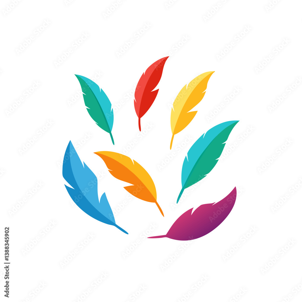 set of leaves vector illustration set of leaves vector illustration