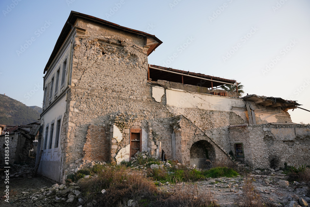 Damaged building in Antakya, Hatay after 6 February 2023 Earthquakes Damaged building in Antakya, Hatay after 6 February 2023 Earthquakes