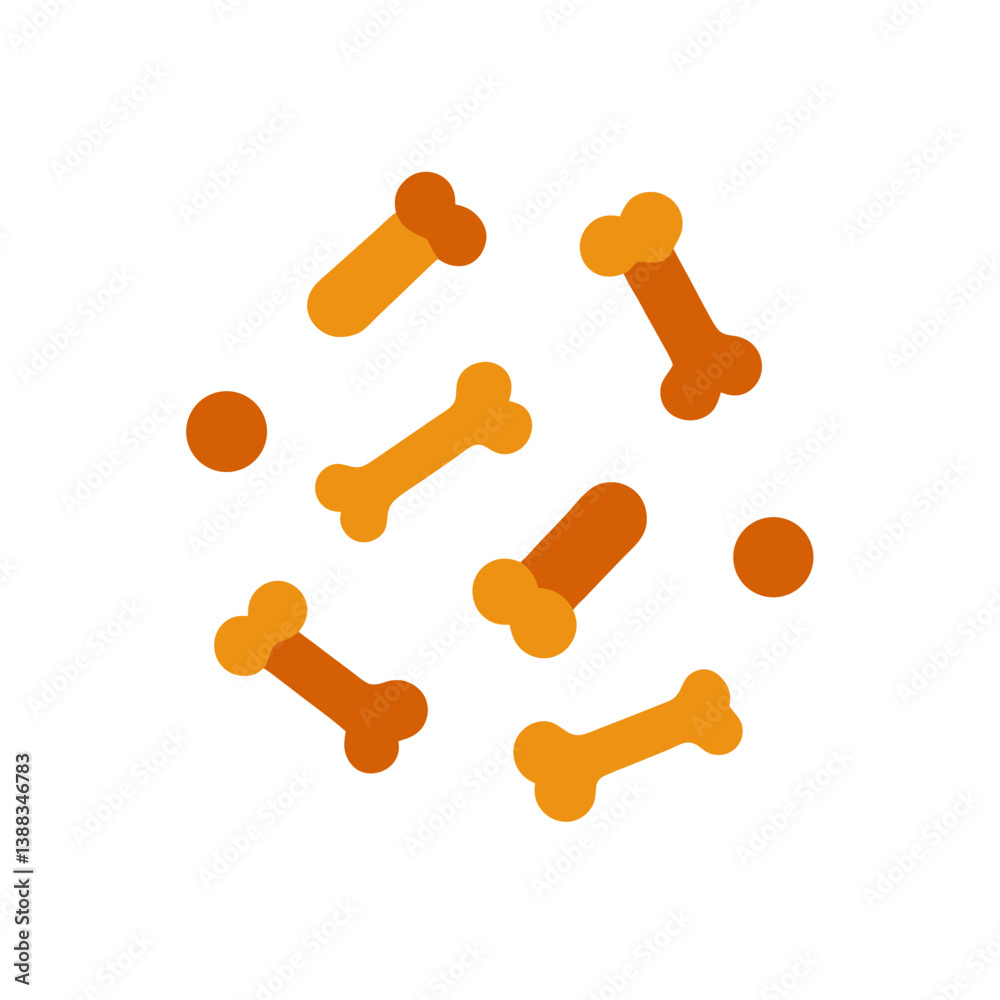dog bone on white background dog bone on white background