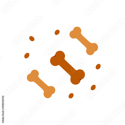 dog bone on white background