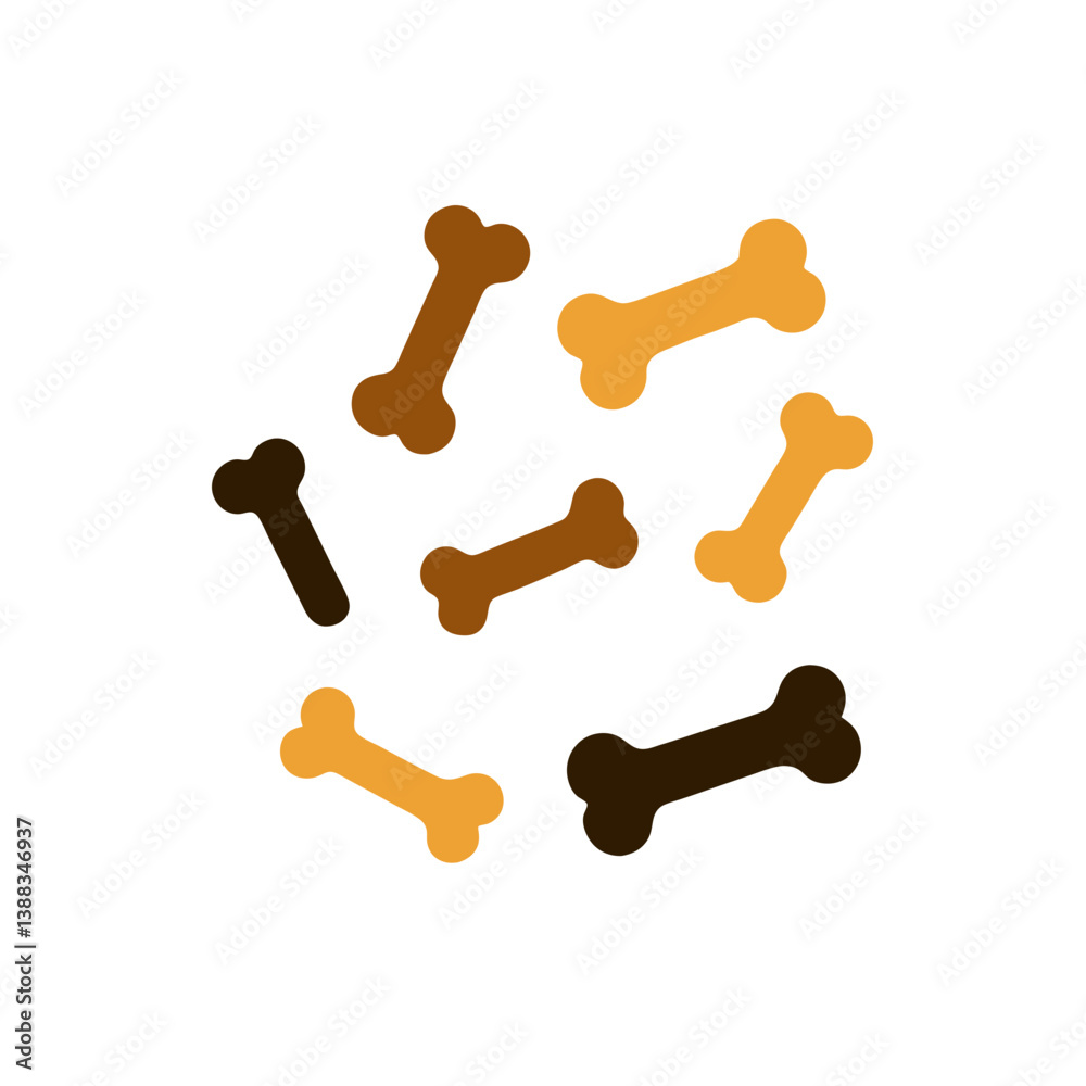 dog bone on white background dog bone on white background