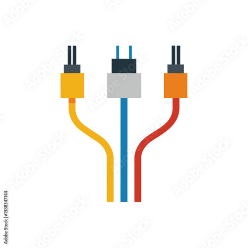 network cable isolated on white background