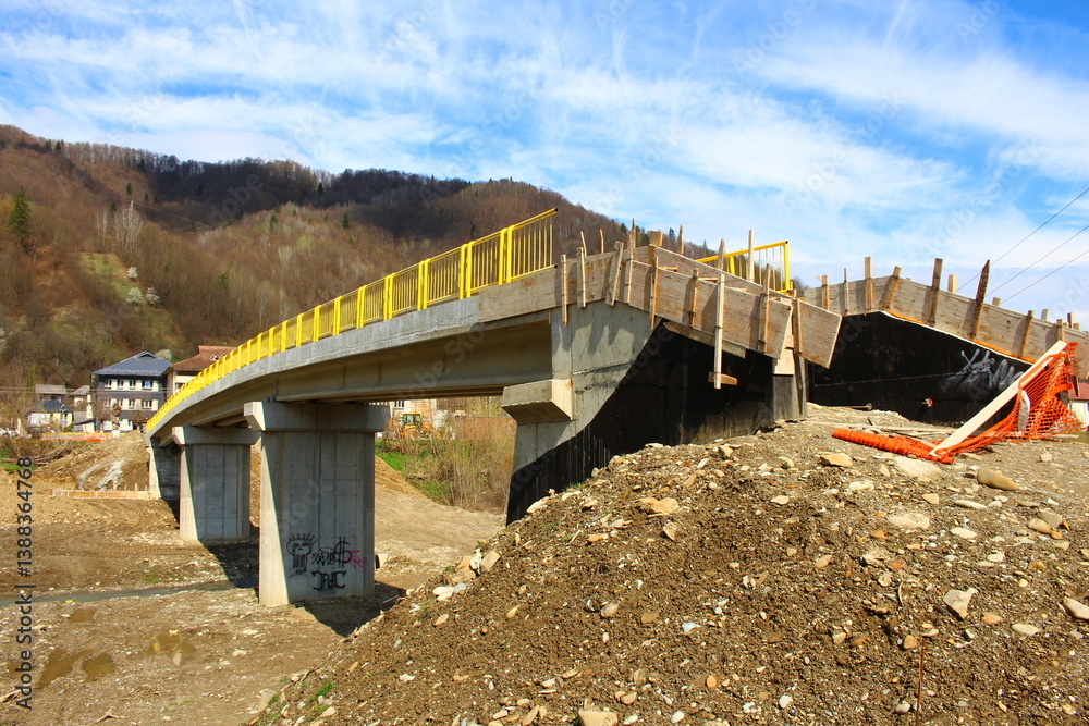 A bridge over a river