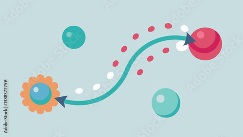 Molecular Dance Illustrate molecules of elastin and collagen twirling around exosomes as if engaged in a dance symbolizing their dynamic relationship.