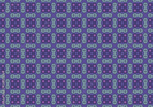 Seamless Cloth Endless Visual Decoration Digital Fashion Texture Perspective Geometric Tile Fabric Shape Symmetric Template Graphic Luxury Interior Textile Art Design Wallpaper Background Pattern.