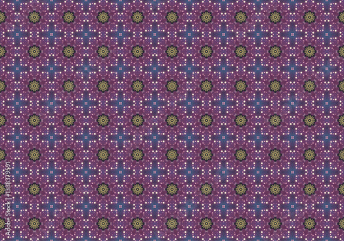 Seamless Cloth Endless Visual Decoration Digital Fashion Texture Perspective Geometric Tile Fabric Shape Symmetric Template Graphic Luxury Interior Textile Art Design Wallpaper Background Pattern.
