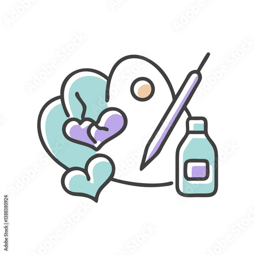 Art Therapy Tools for Emotional Healing in Soft Colors  