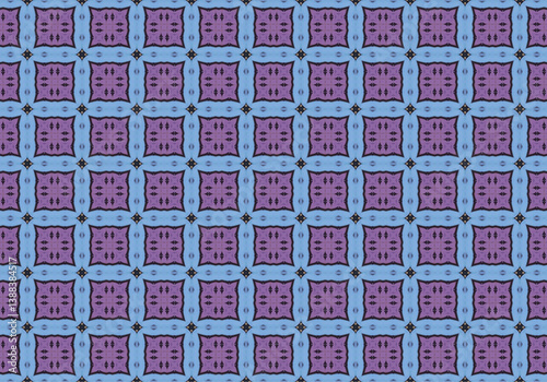 Seamless Cloth Endless Visual Decoration Digital Fashion Texture Perspective Geometric Tile Fabric Shape Symmetric Template Graphic Luxury Interior Textile Art Design Wallpaper Background Pattern.