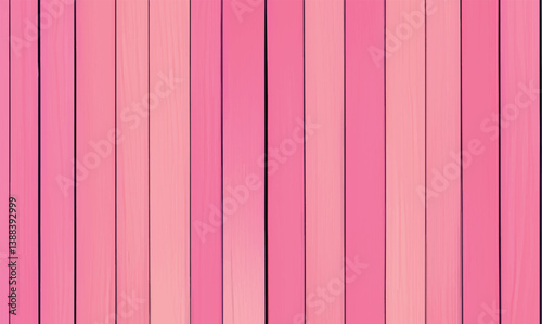 Pink colored wood planks background. Vertical realistic pink wooden texture background vector illustration. For display your products. The textural background design of wood texture in soft pink.