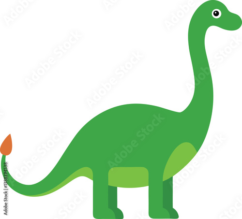 toy plastic dinosaur vector art illustration.