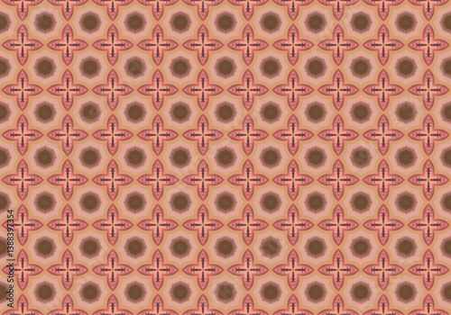 Seamless Cloth Endless Visual Decoration Digital Fashion Texture Perspective Geometric Tile Fabric Shape Symmetric Template Graphic Luxury Interior Textile Art Design Wallpaper Background Pattern.