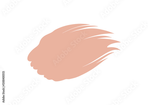 head of a woman with a speech bubble
