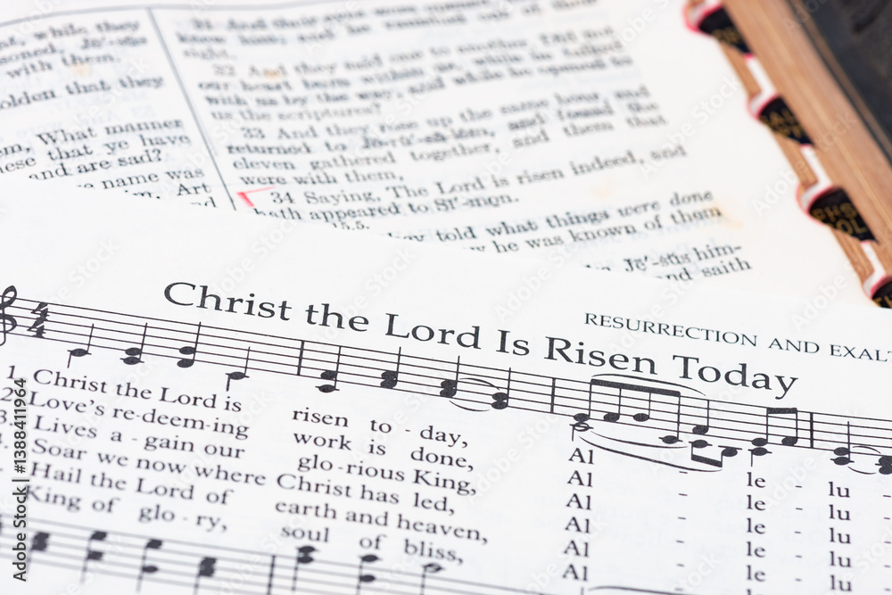 Christ the Lord is Risen Today Easter hymnal music Christ the Lord is Risen Today Easter hymnal music