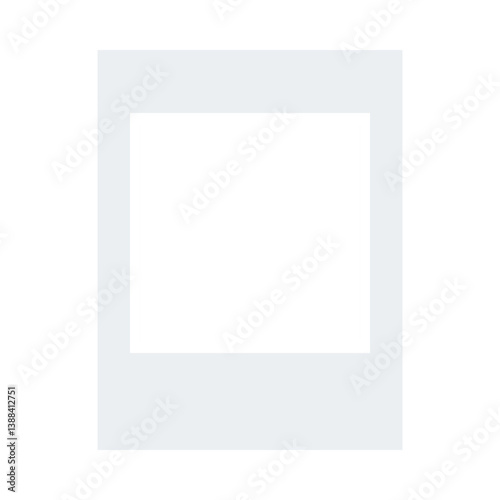 Blank frame for photo booth selfie with copy space in vector